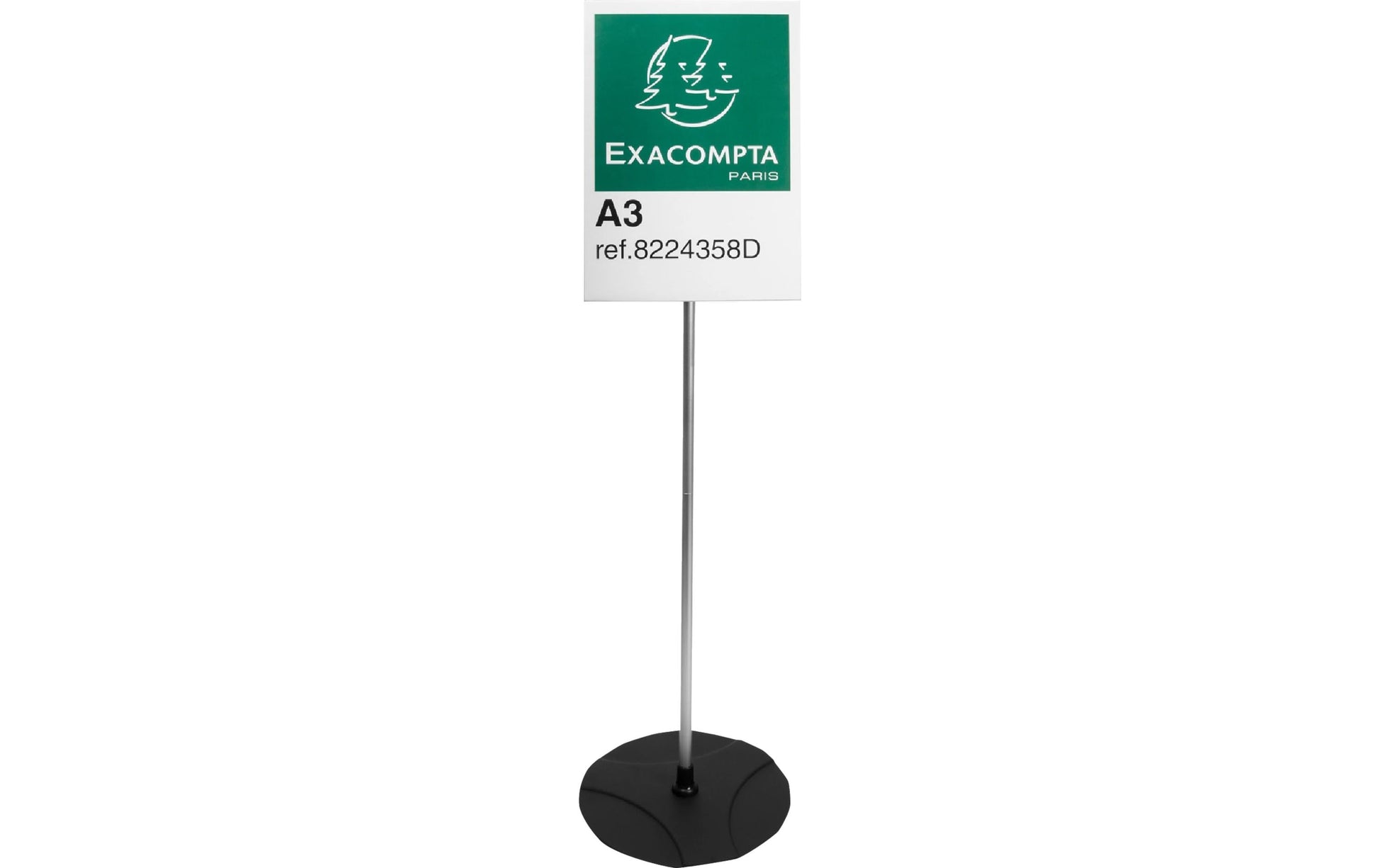 Exacompta Sichttafelhalter – für A3 – Hochformat – Acryl/Aluminium – 330×330×1000 mm
