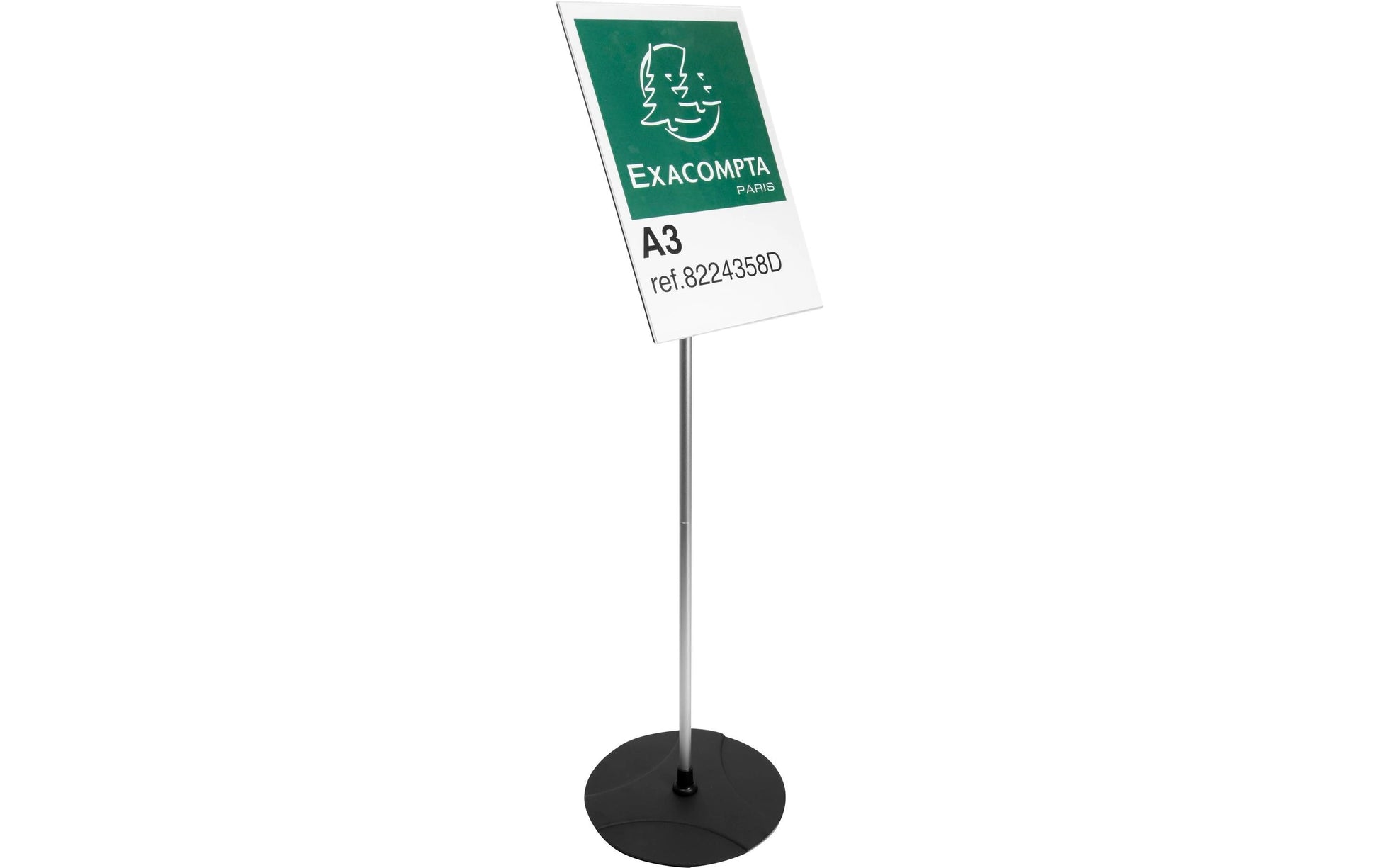 Exacompta Sichttafelhalter – für A3 – Hochformat – Acryl/Aluminium – 330×330×1000 mm