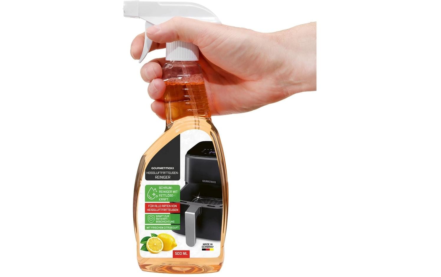 Wpro GOURMETmaxx Backofen- & Grillreiniger für Heissluftfritteuse – Schaum – 500 ml