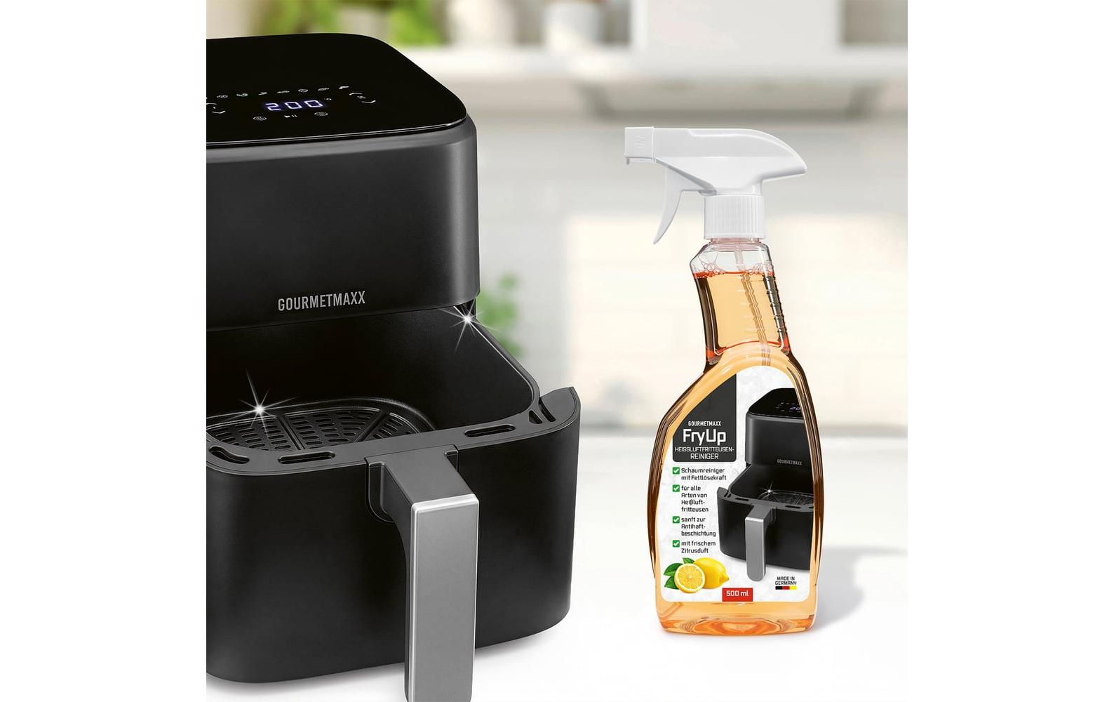 Wpro GOURMETmaxx Backofen- & Grillreiniger für Heissluftfritteuse – Schaum – 500 ml