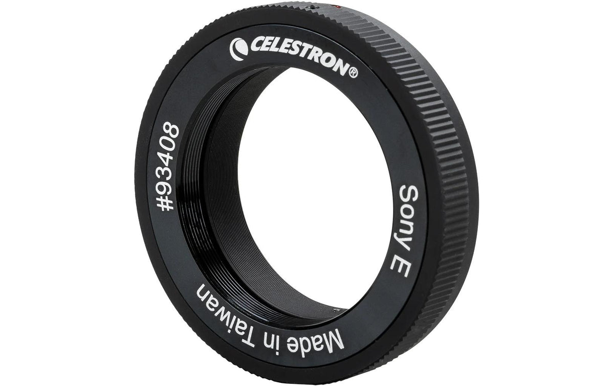 Celestron T-Ring Adapter 42 mm – für Sony E-Mount – Aluminium, Schwarz