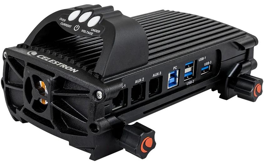 Celestron DewHeater- und Strom-Controller 4-fach – Aluminium, Schwarz – 114 × 82,6 × 178 mm, 1,32 kg