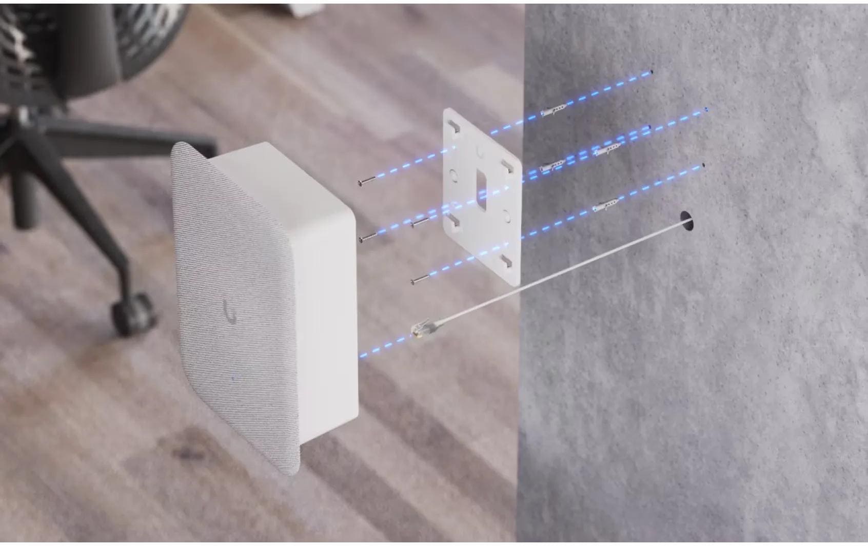Ubiquiti UP-AI-Speaker – Installationslautsprecher – PoE, 1-Wege, 3", für UniFi, Weiss