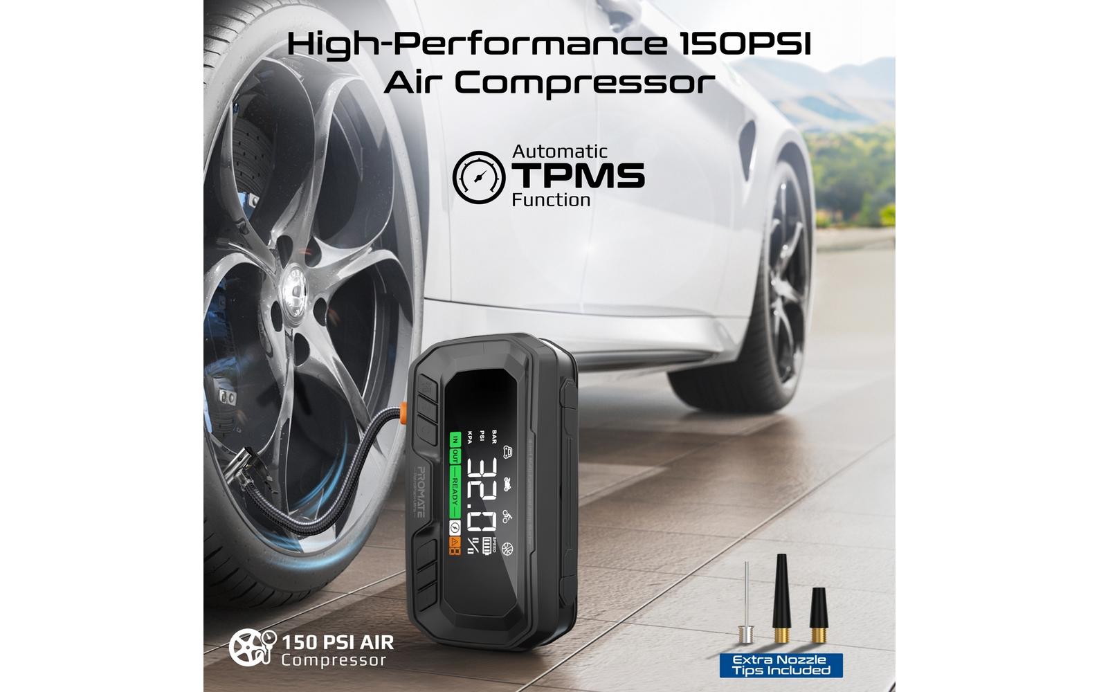 Promate PatrolPack-Ultra Powerbank 3'700 mAh – 65 W PD, 1× USB-C, 1× USB-A, schwarz
