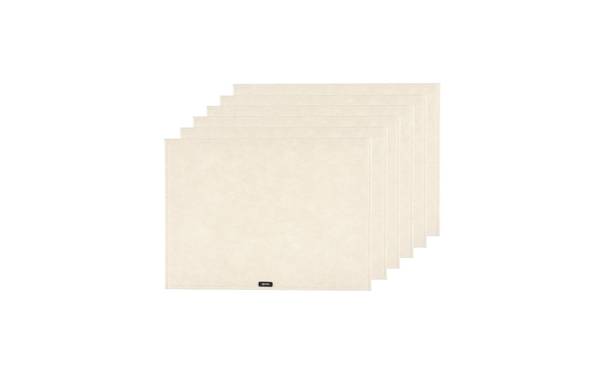 Björn Tischset – Filz, Beige, 45 × 33 cm – 6er-Set