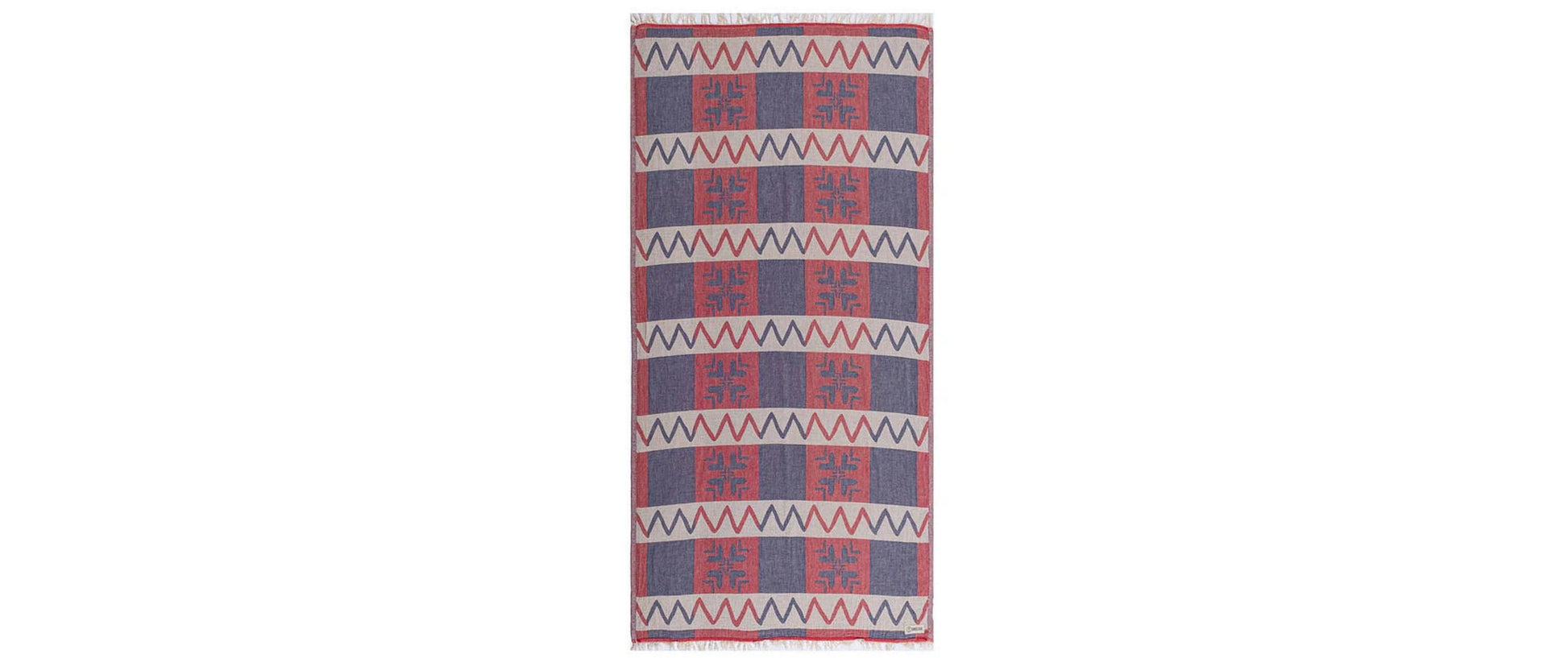 Haushaltsware SandCloud Strandtuch HONOR PLAID – 94 × 170 cm, Mehrfarbig, Bio-Baumwolle