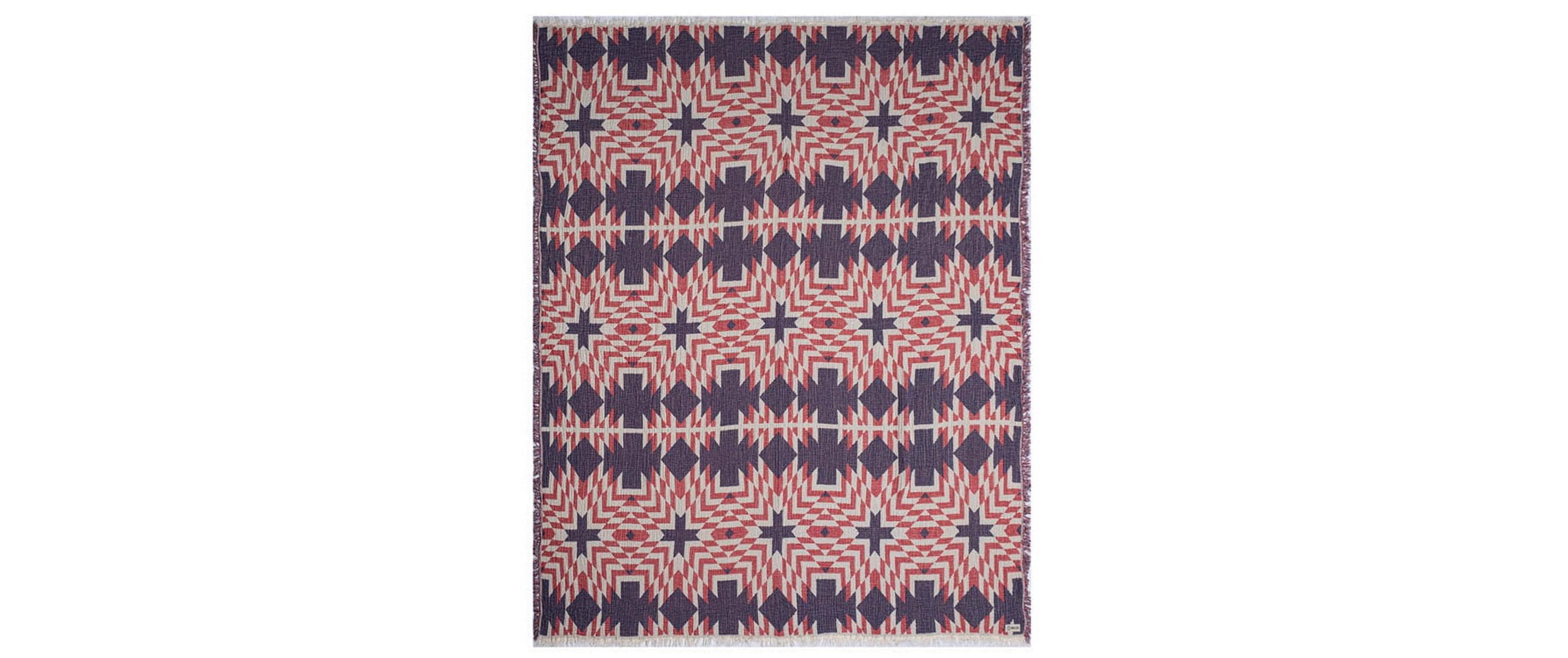 Haushaltsware SandCloud Wohndecke – Bio-Baumwolle, Mehrfarbig – 229 × 229 cm