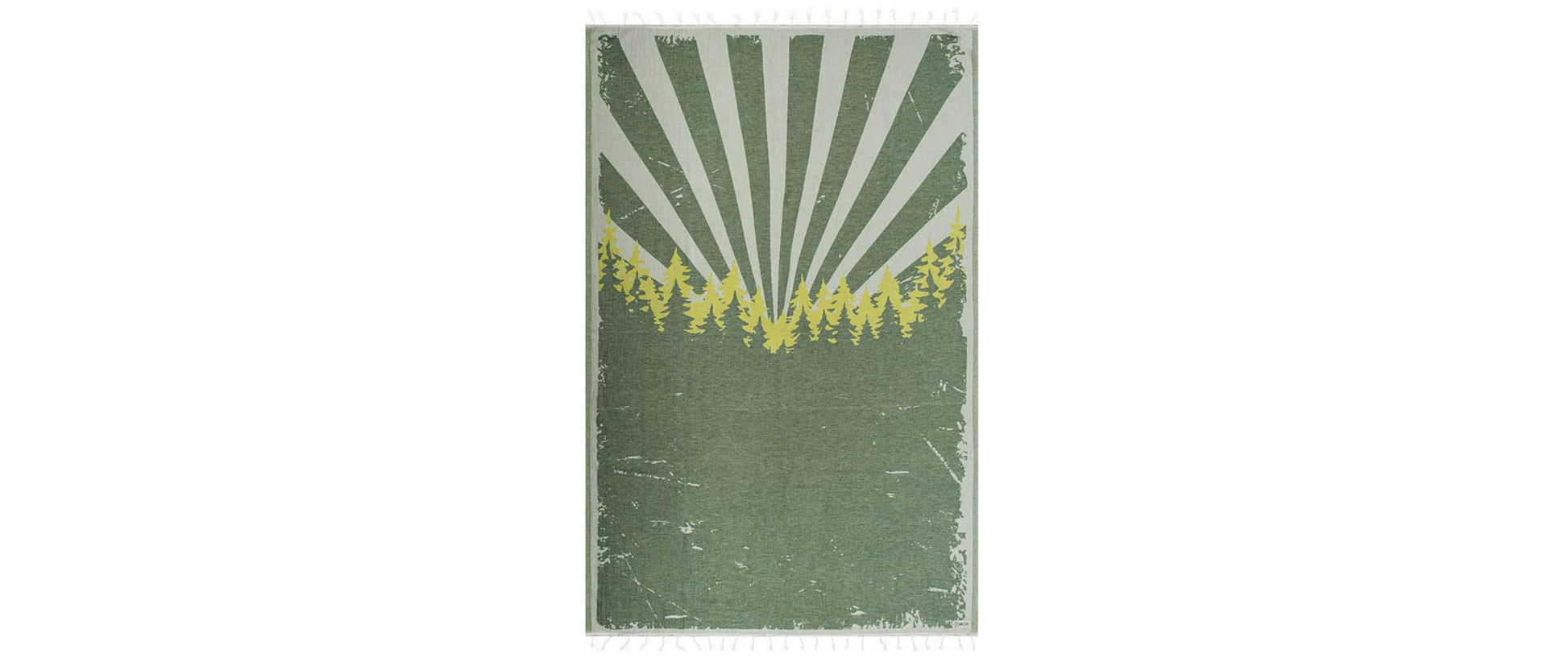 Haushaltsware SandCloud Strandtuch GLADE - GROSS – 130 × 180 cm, Grün, Bio-Baumwolle