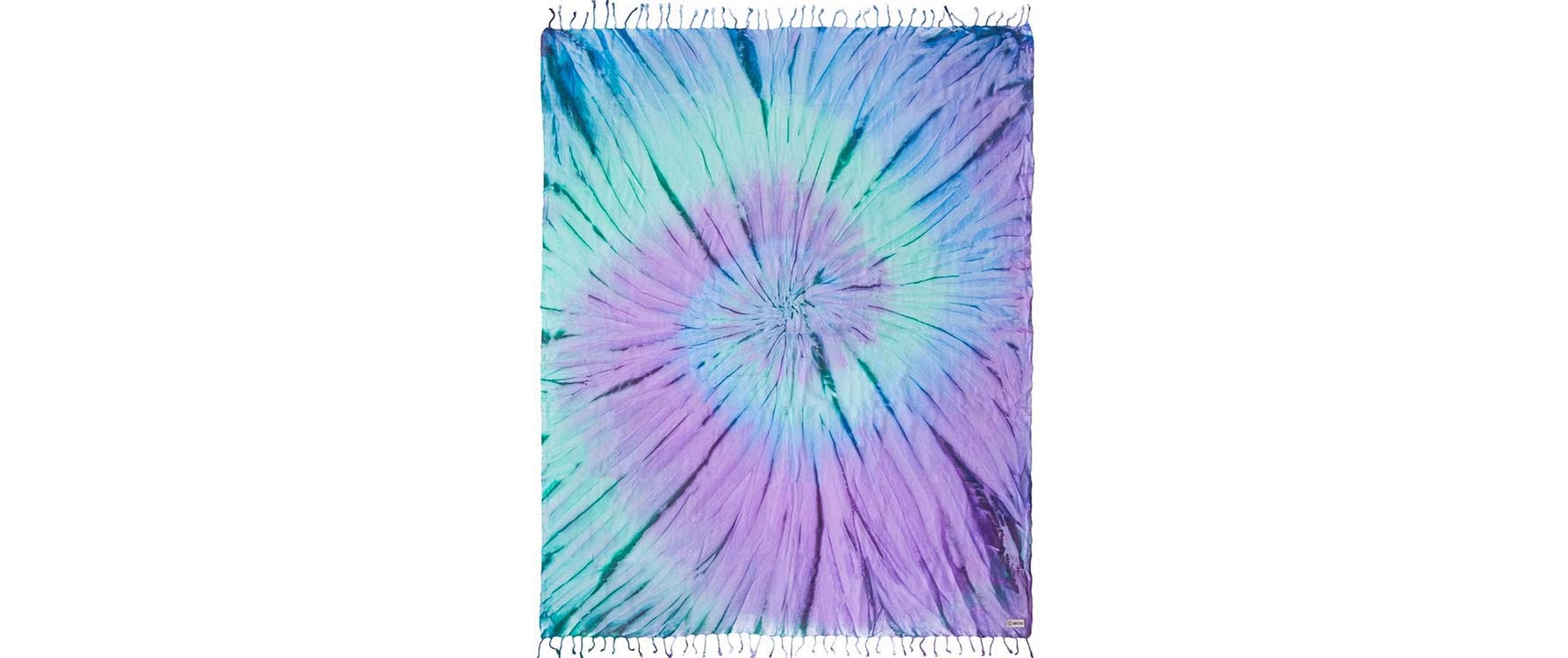 Haushaltsware SandCloud Strandtuch LUNA XL - TIE DYE – 157 × 193 cm, Mehrfarbig, Baumwolle