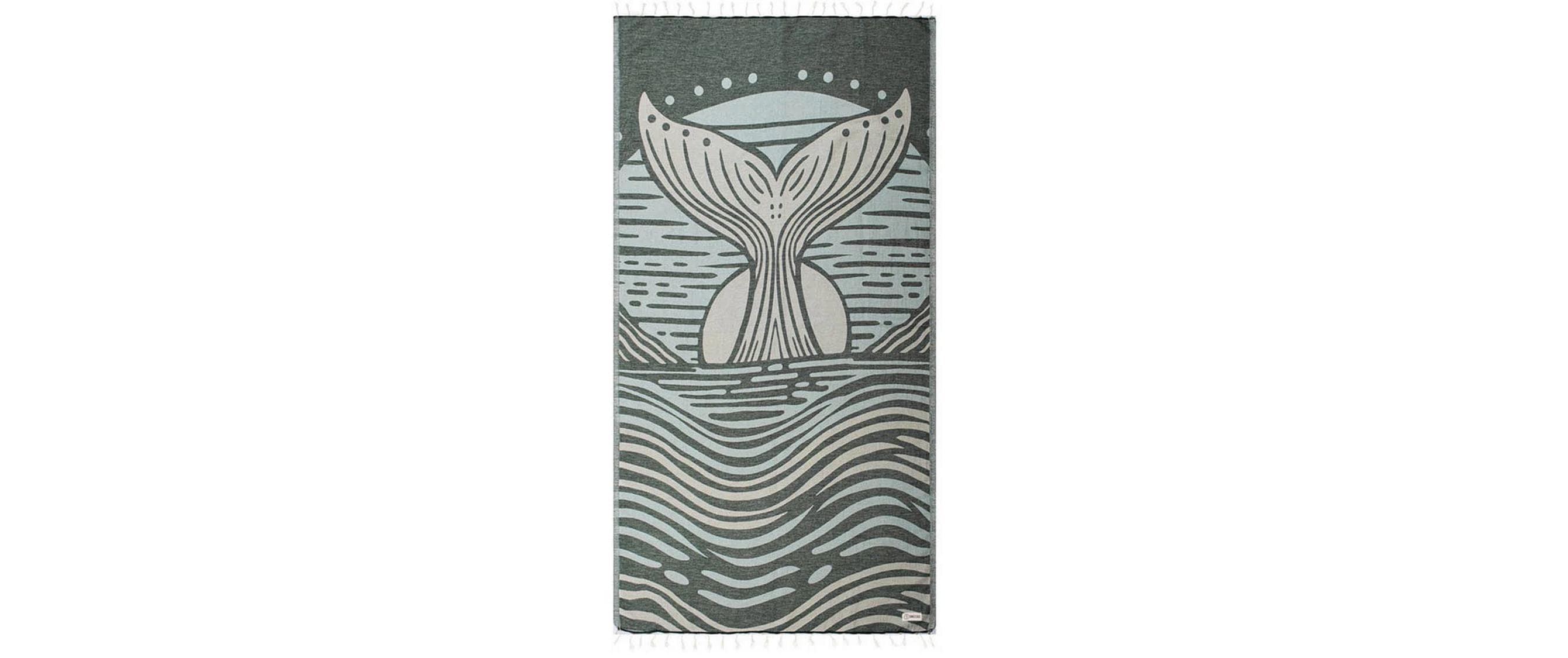 Haushaltsware SandCloud Strandtuch MARISOL – 94 × 170 cm, Blau, 100% Bio-Baumwolle