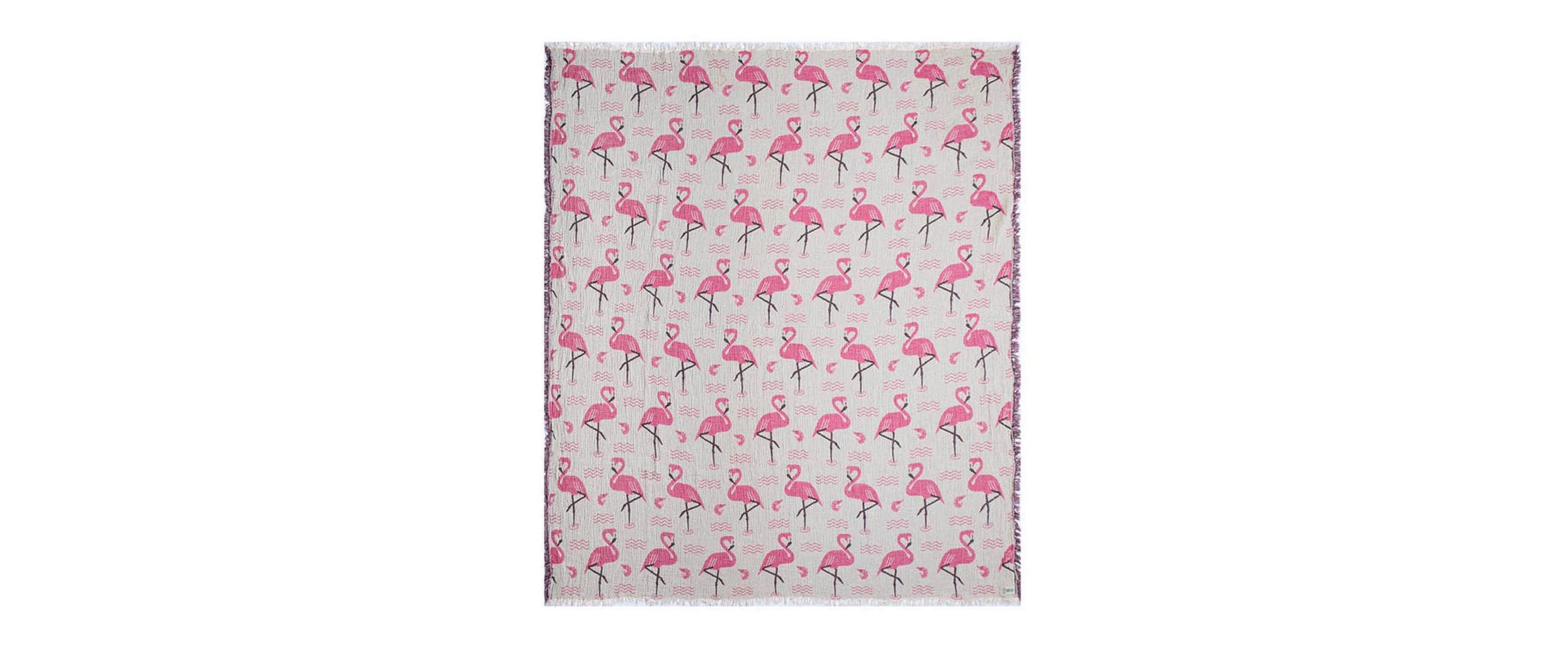 Haushaltsware SandCloud Party Blankets Wohndecke – Baumwolle, Rosa – 229 × 229 cm