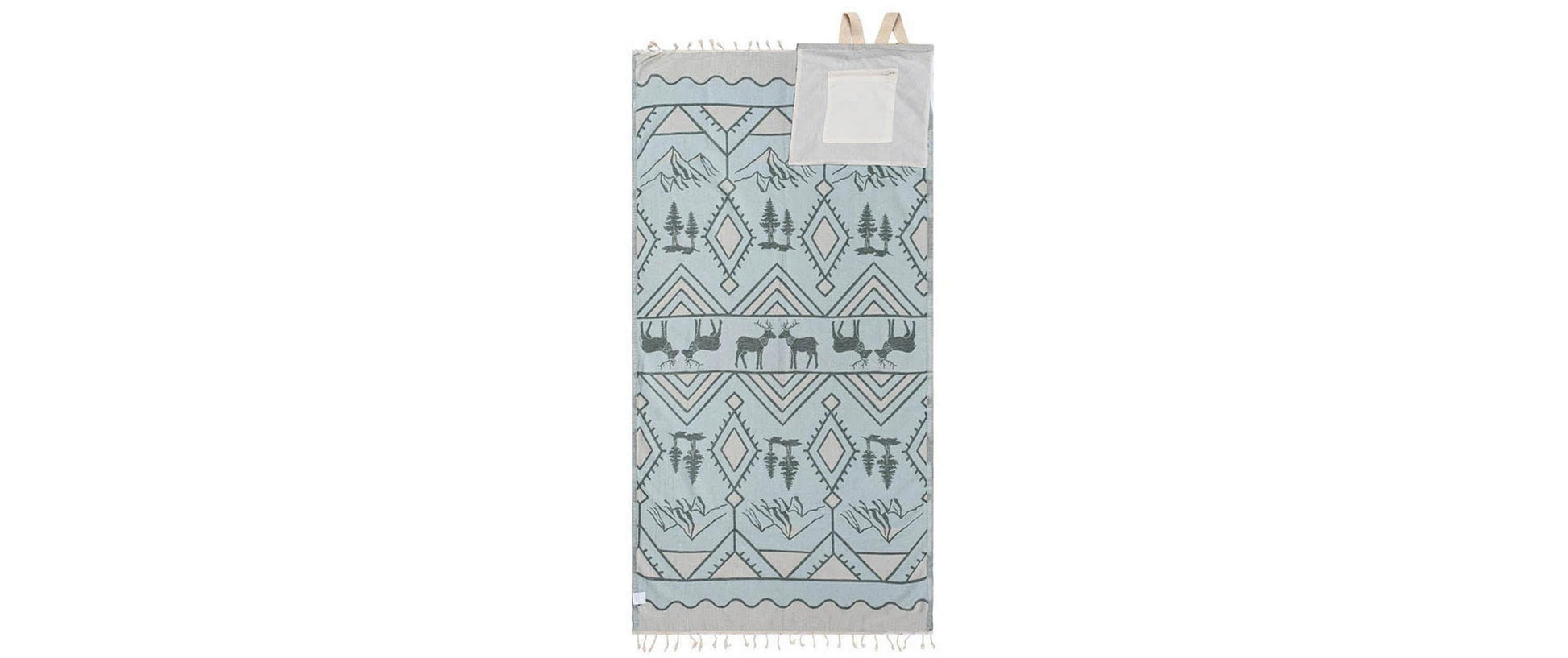 Haushaltsware SandCloud Strandtuch – 94 × 170 cm, Mehrfarbig, 100% Bio-Baumwolle