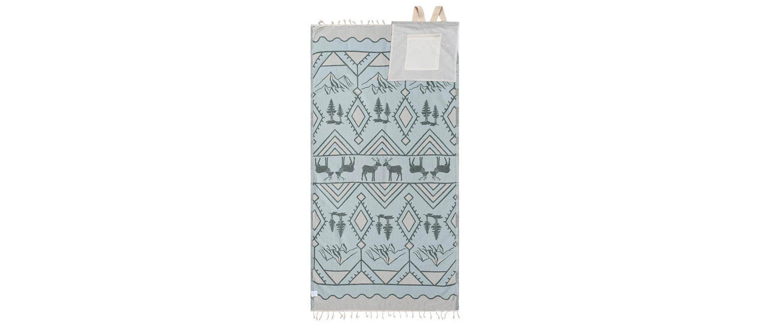 Haushaltsware SandCloud Strandtuch – 94 × 170 cm, Mehrfarbig, 100% Bio-Baumwolle