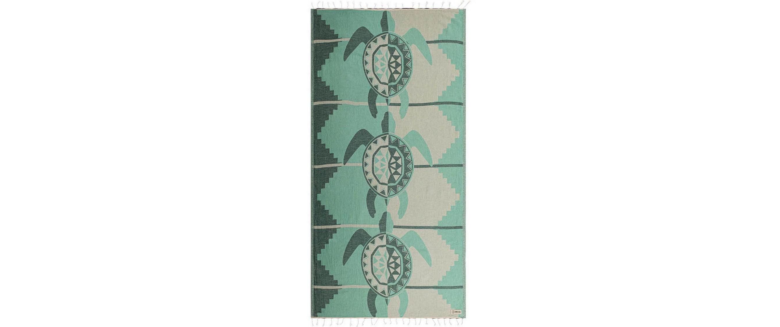 Haushaltsware SandCloud TERRAPIN Wohndecke – Bio-Baumwolle, Grün – 94 × 170 cm