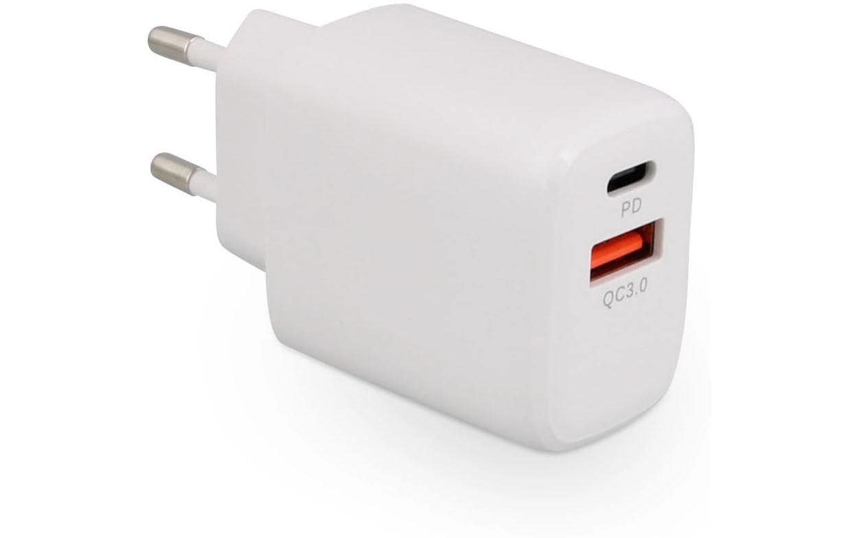 Lmp USB-Wandladegerät 20 W – USB-C×1, USB-A×1 – für Smartphones, Tablets – Weiss