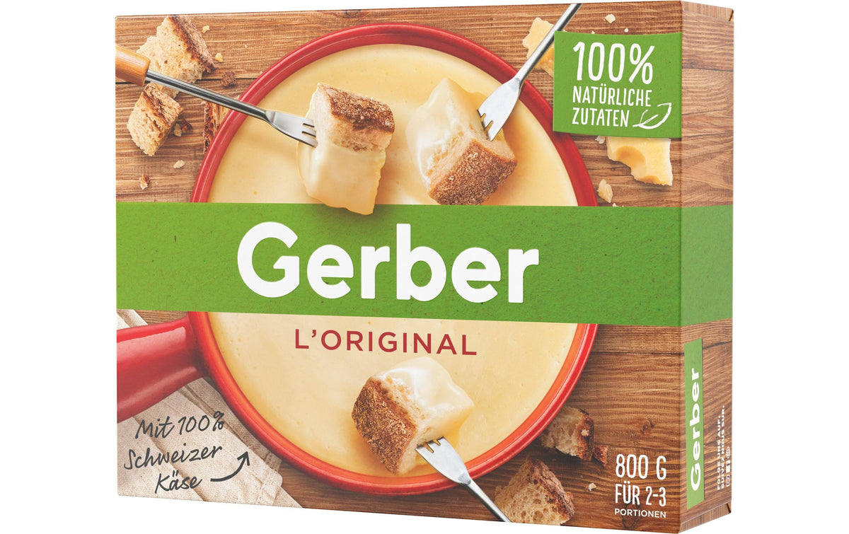 Gerber Original Vegetarisches Käsefondue – 800 g