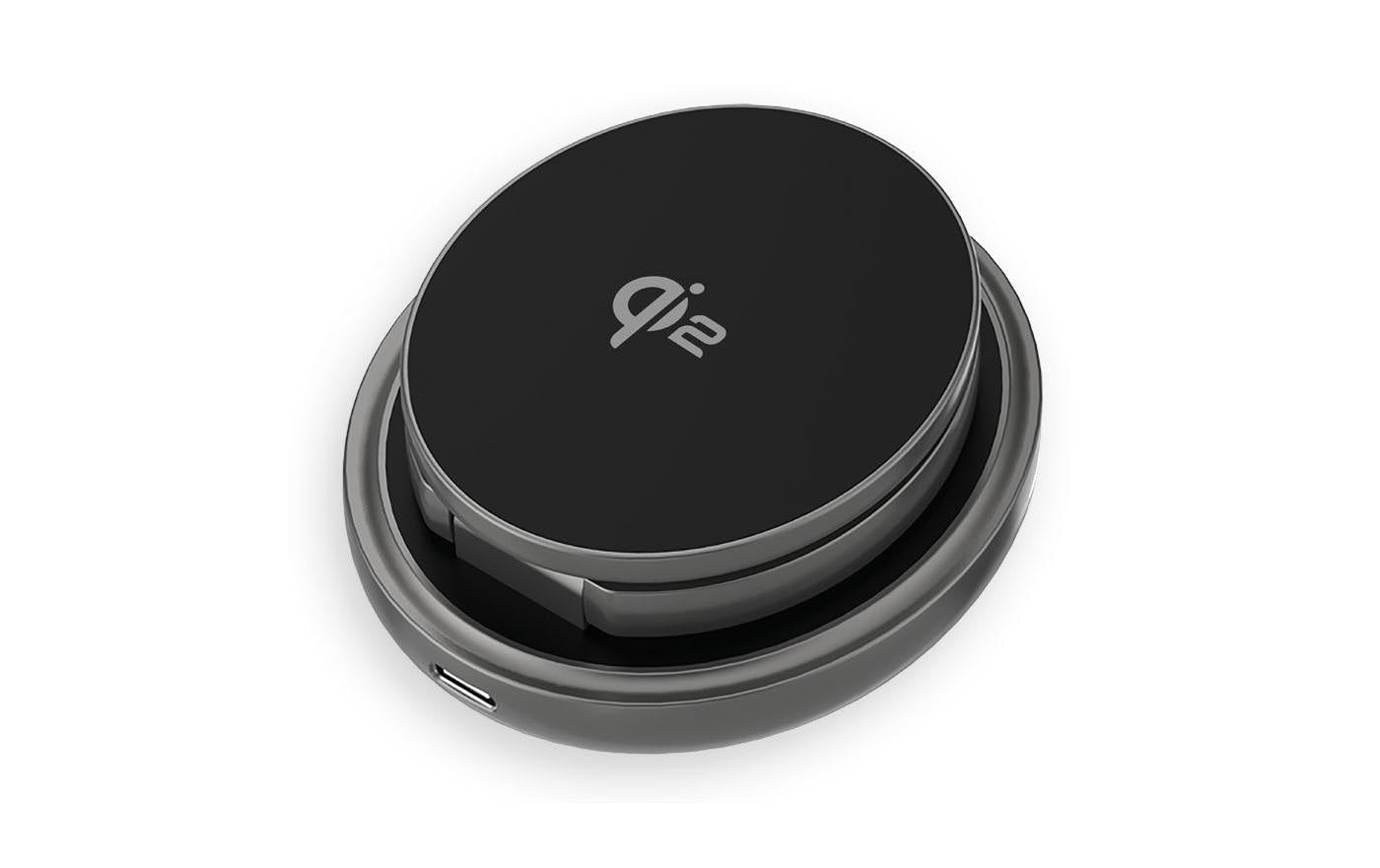 Lmp Twist Kabelloses Ladegerät 15 W – Qi2, 3-in-1 – für iPhone, Apple Watch, AirPods – Grau