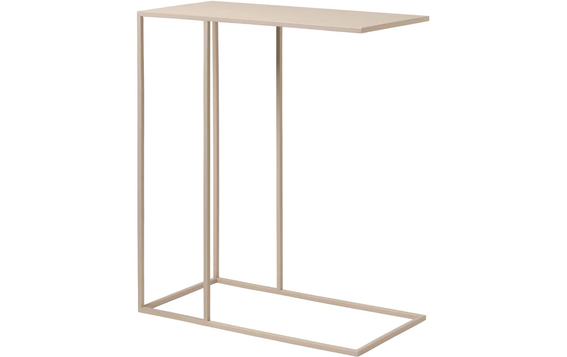 Blomus Beistelltisch Fera – 50 × 25 × 58 cm – Stahl & Silikon – Beige
