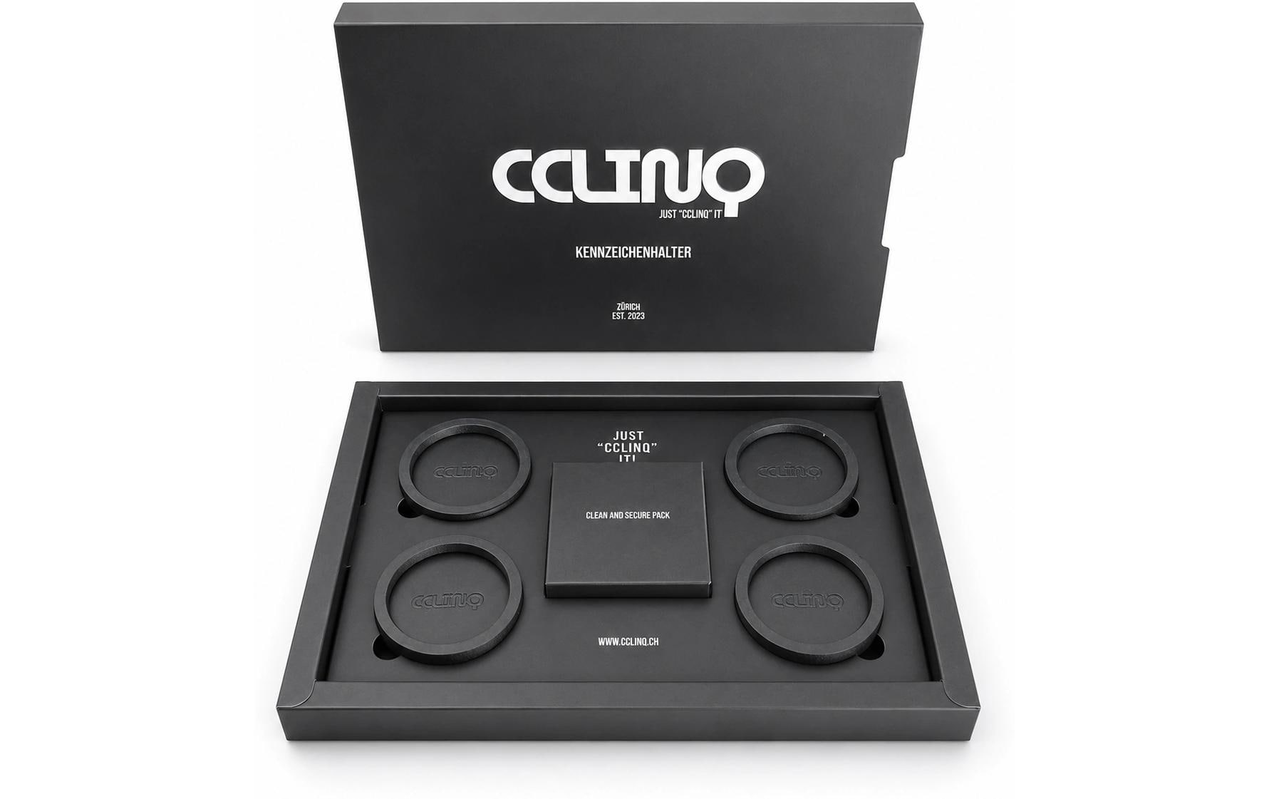 Cclinq Kennzeichnungstasche – magnetisch – schwarz – Gummi/Metall