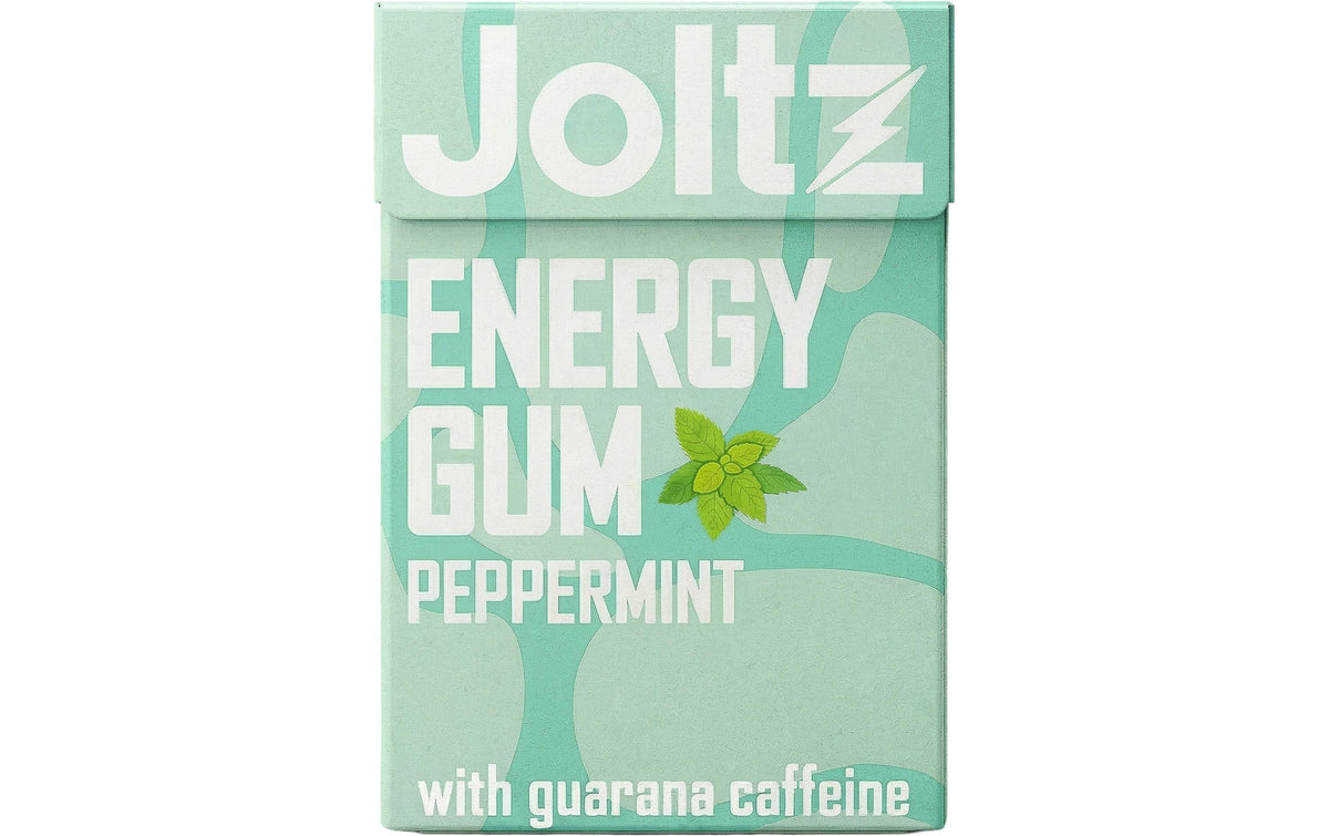 Joltz Energy Gum Pfefferminze, zuckerfrei, vegan – 28 g