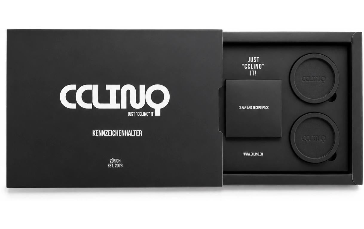 Cclinq Kennzeichnungstasche – magnetisch – schwarz – Gummi/Metall