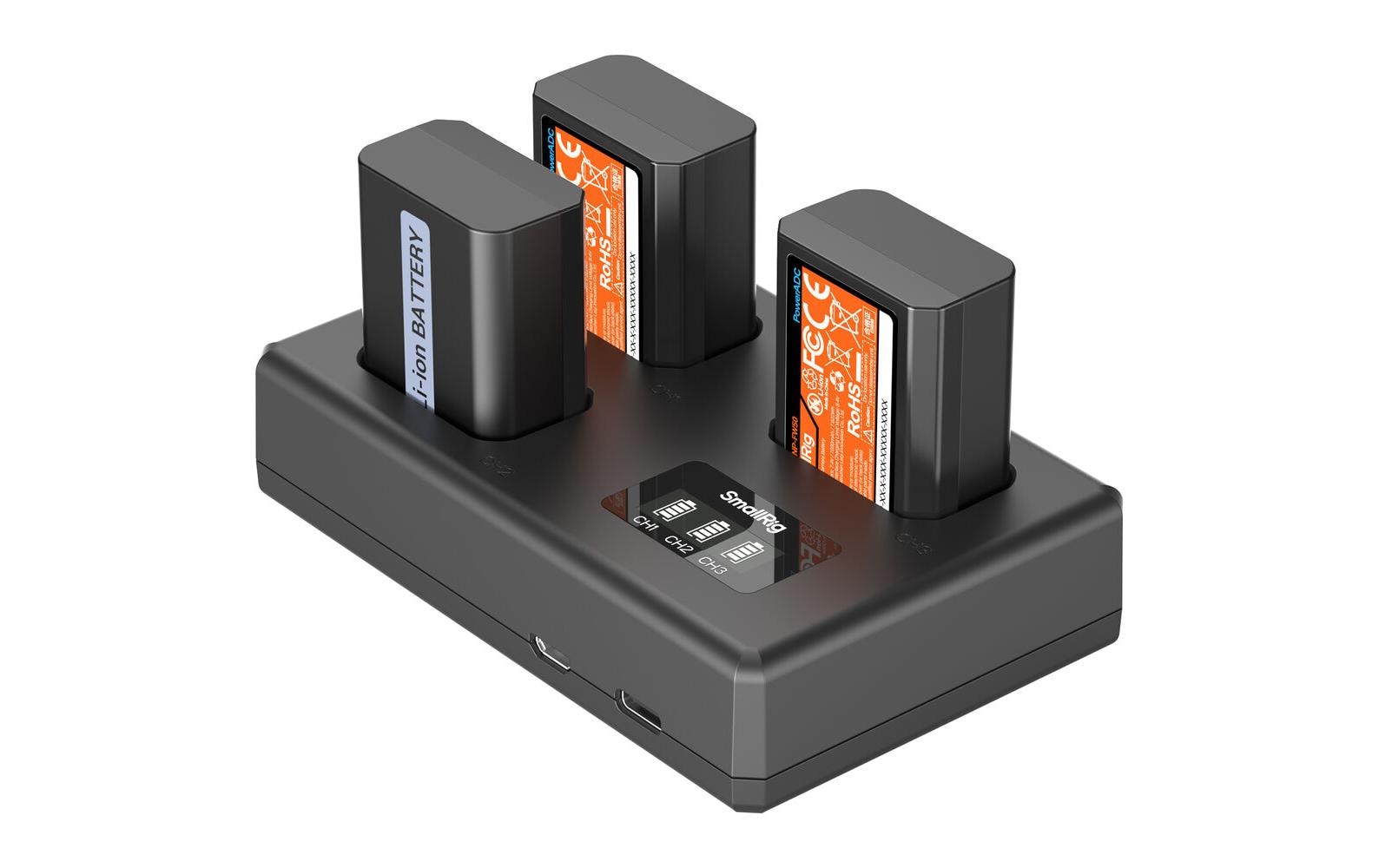 SmallRig Akkulade-Kit – für Sony NP-FW50 (Alpha 7 II, Alpha 6100, Alpha 6400 usw.) – USB-C, 2,4 A, 8,4 V