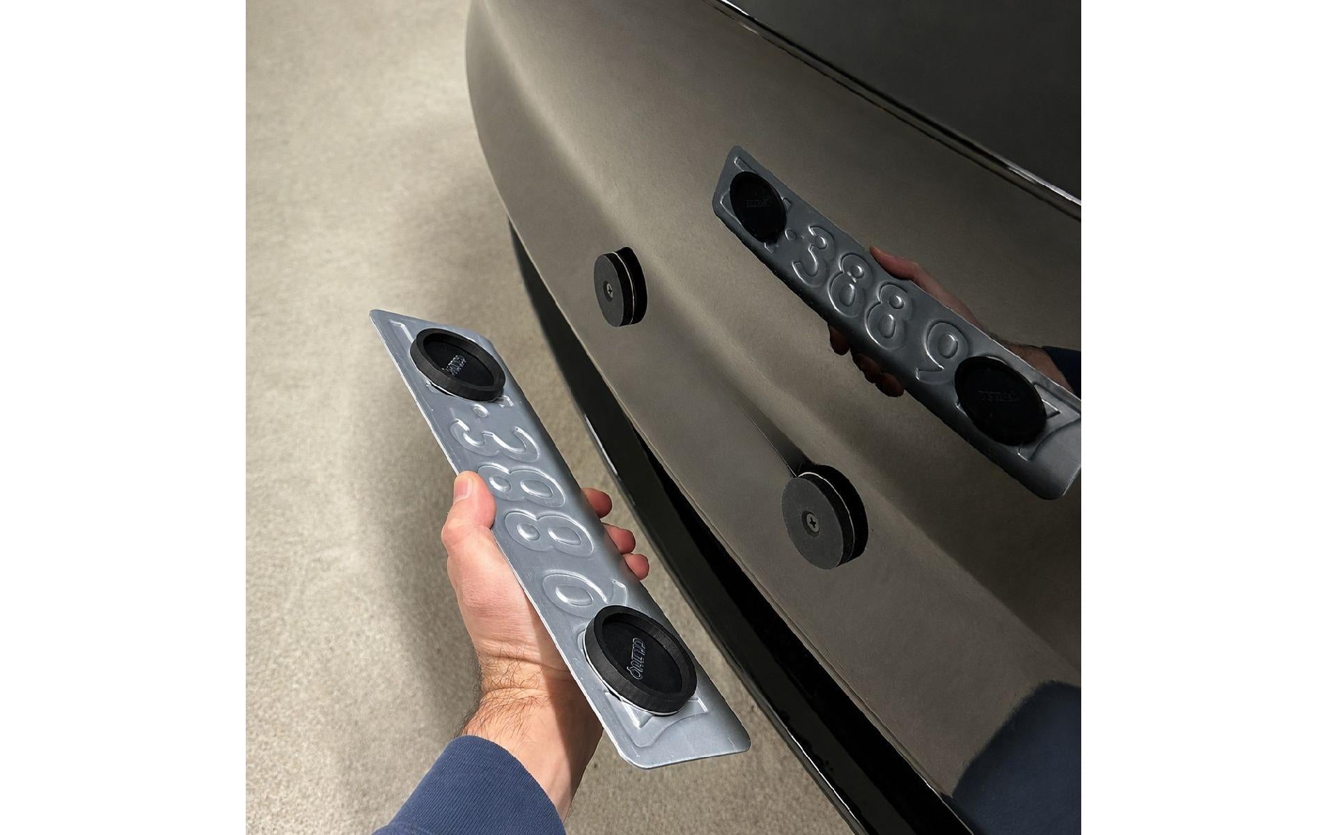 Cclinq Kennzeichnungstasche – magnetisch – schwarz – Gummi/Metall