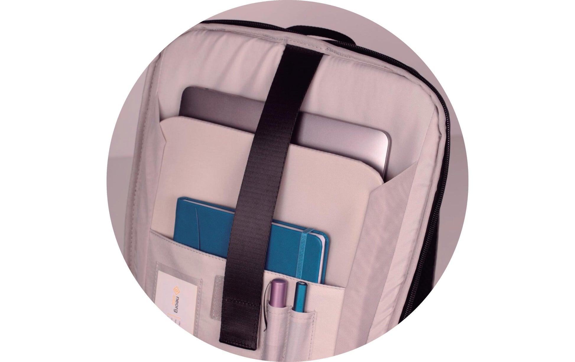Elba Oxford City-Rucksack Identity Executive – 18 l – Grau, 320 × 420 × 130 mm
