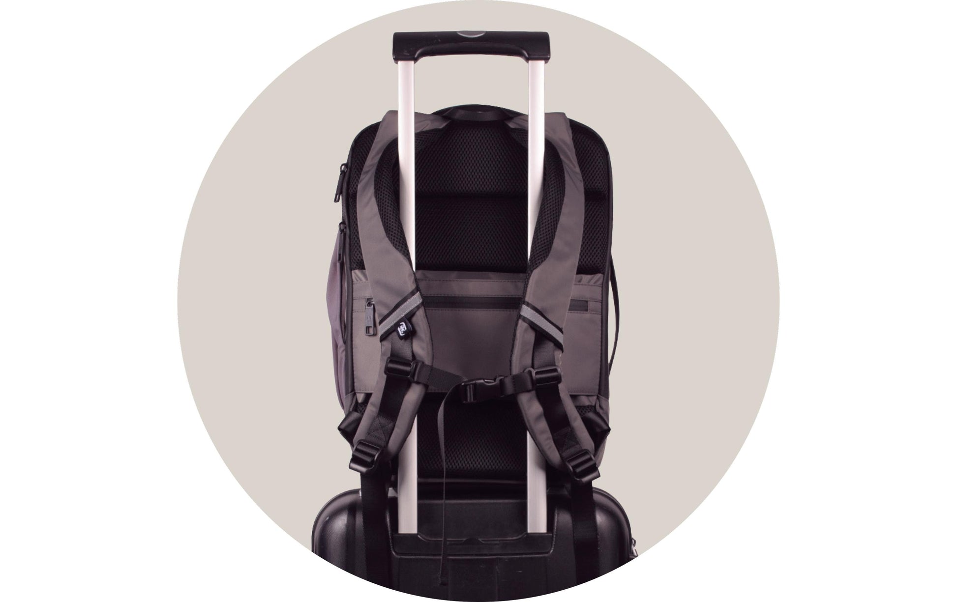 Elba Oxford City-Rucksack Identity Executive – 18 l – Grau, 320 × 420 × 130 mm