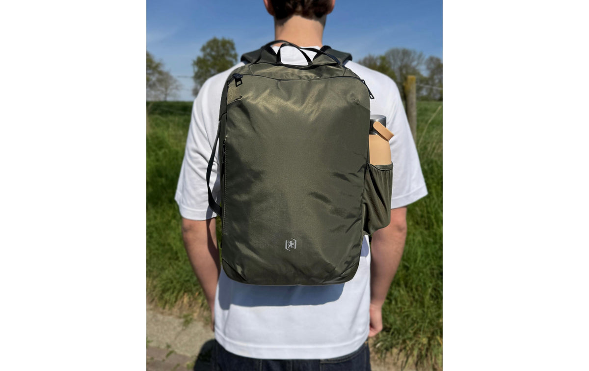Elba Oxford City-Rucksack Identity Executive – 18 l – Khaki, 320 × 420 × 130 mm