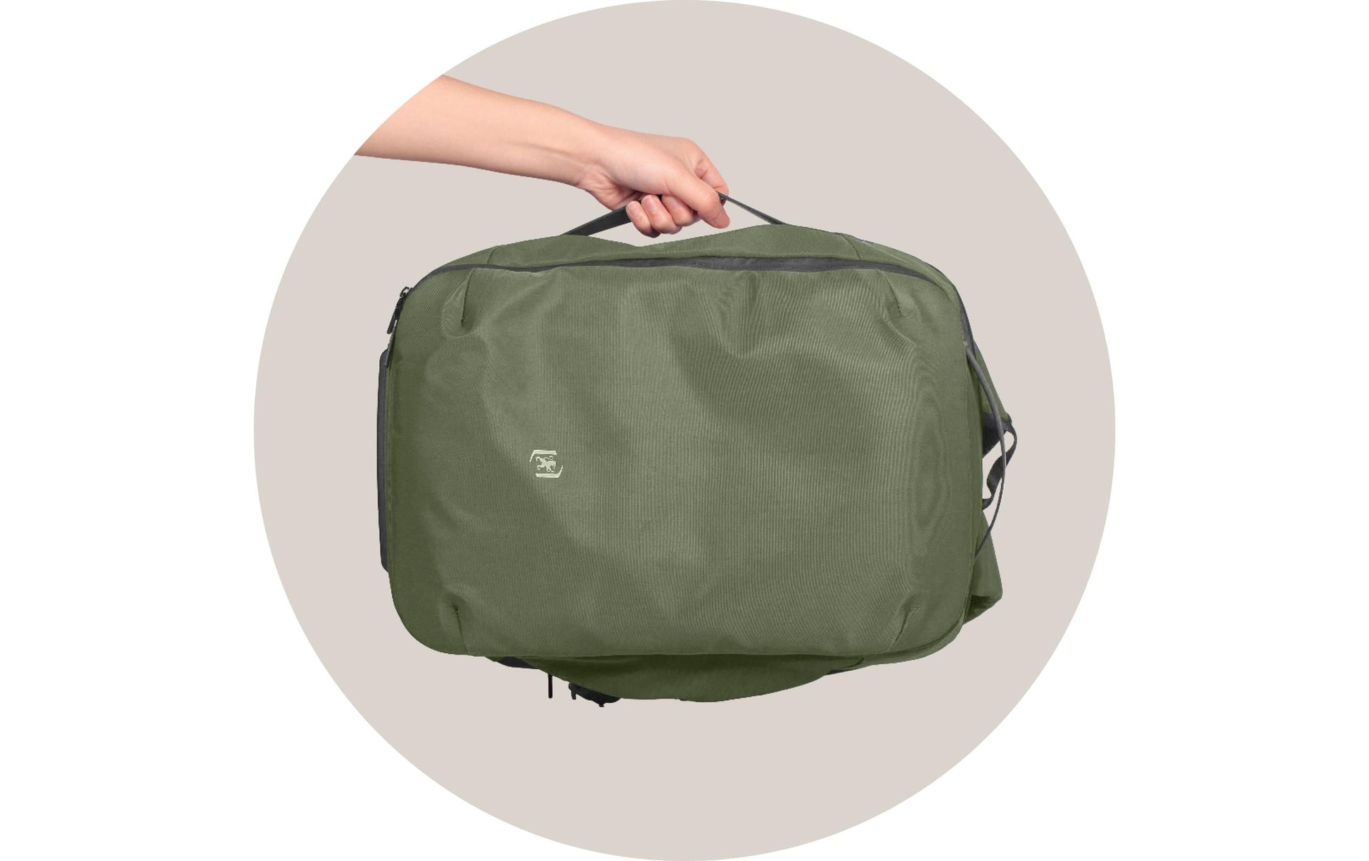 Elba Oxford City-Rucksack Identity Executive – 18 l – Khaki, 320 × 420 × 130 mm
