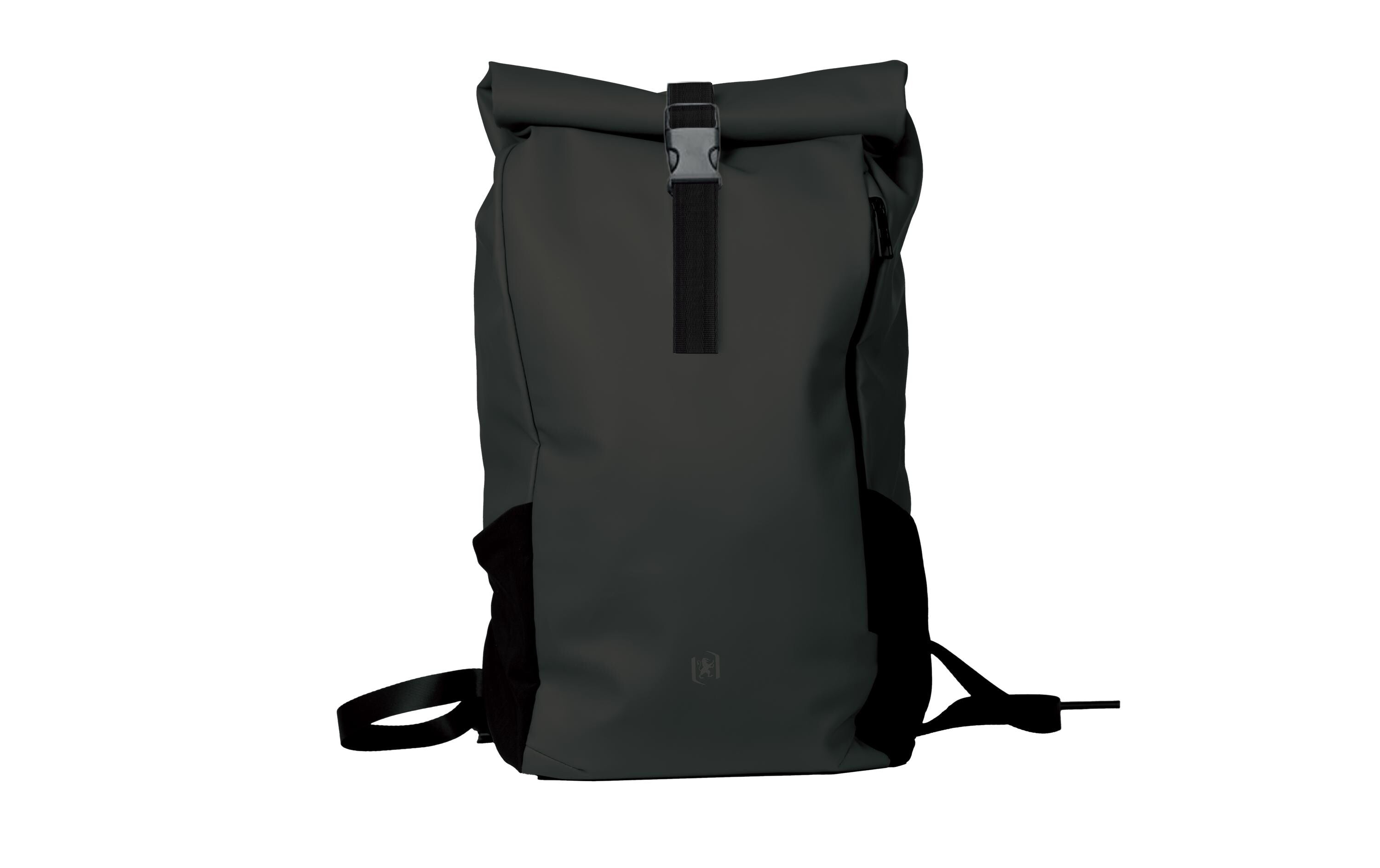 Elba Oxford City-Rucksack Identity Roll Top – 24 l, reflektierend – Schwarz, 320 × 420 × 130 mm
