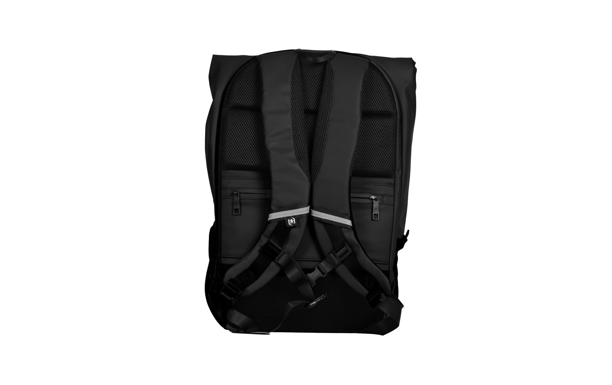 Elba Oxford City-Rucksack Identity Roll Top – 24 l, reflektierend – Schwarz, 320 × 420 × 130 mm