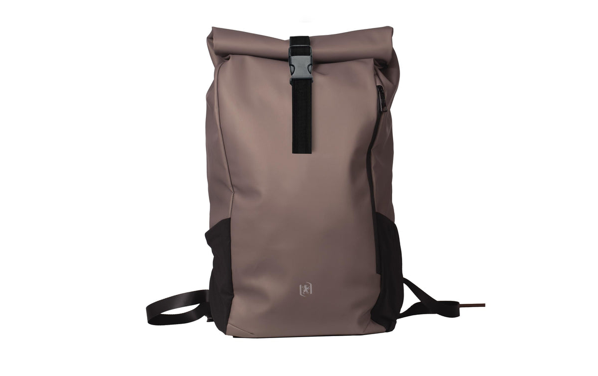 Elba Oxford City-Rucksack Identity Roll Top – 24 l – Braun, 320 × 480 × 100 mm