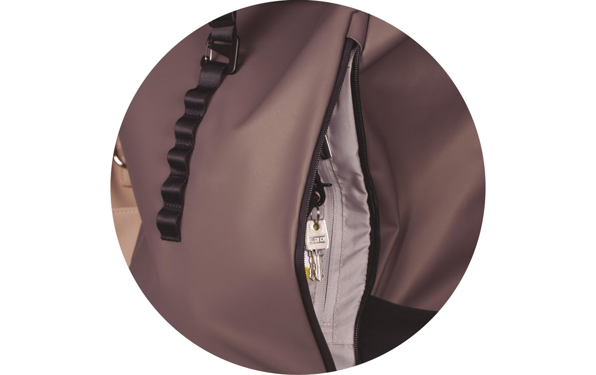 Elba Oxford City-Rucksack Identity Roll Top – 24 l – Braun, 320 × 480 × 100 mm