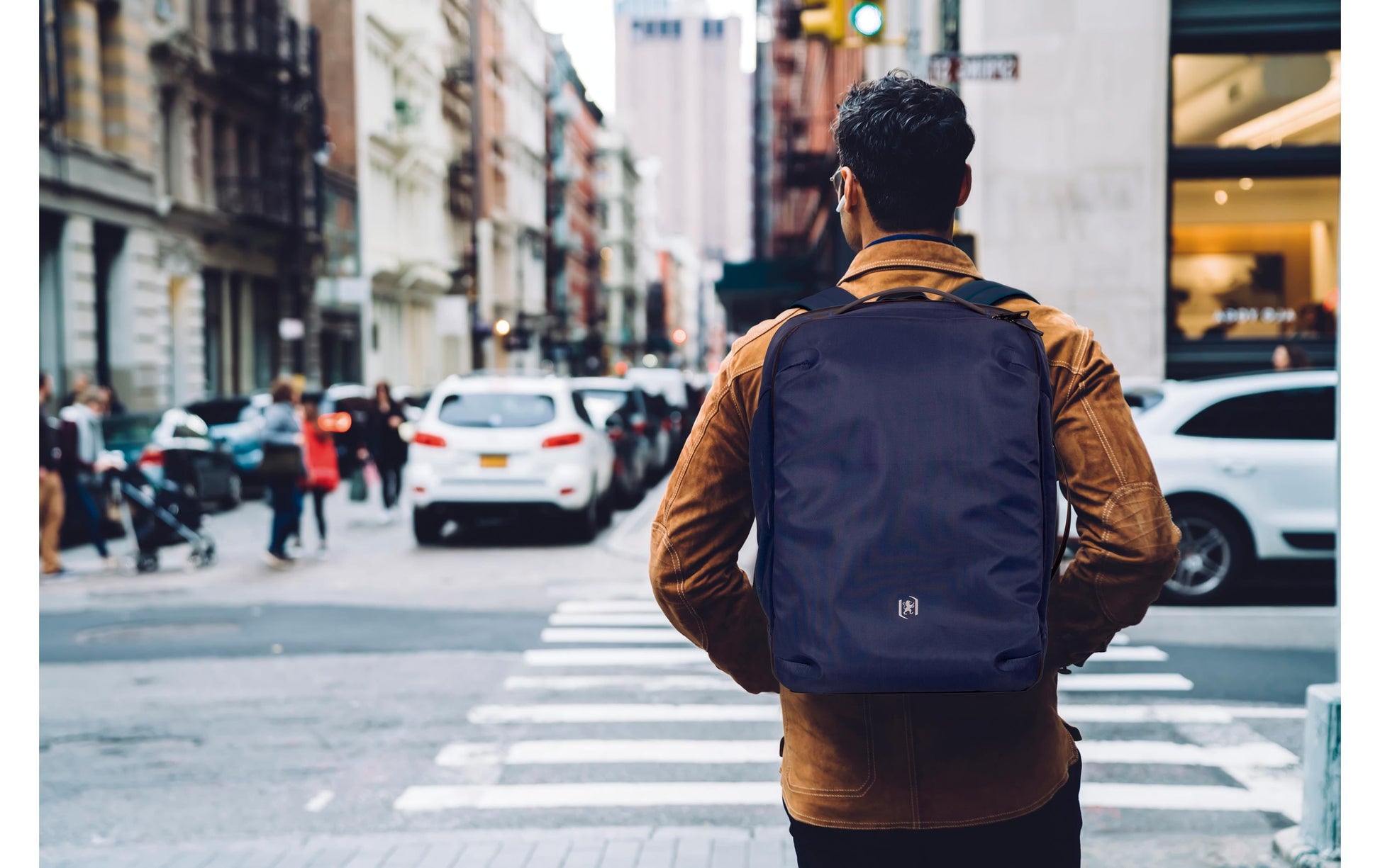 Elba Oxford City-Rucksack Identity Executive – 18 l – Marine, 320 × 420 × 130 mm
