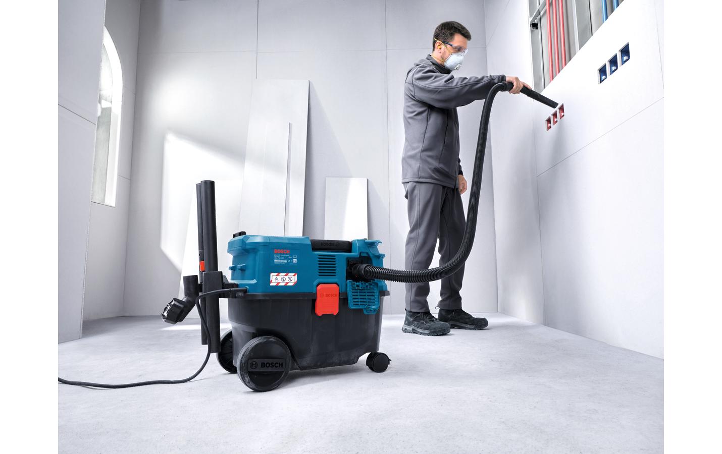 Bosch Nass-/Trockensauger PRO GAS12-25LS, mit Wischfunktion – 25 l, 1200 W, mit Steckdose