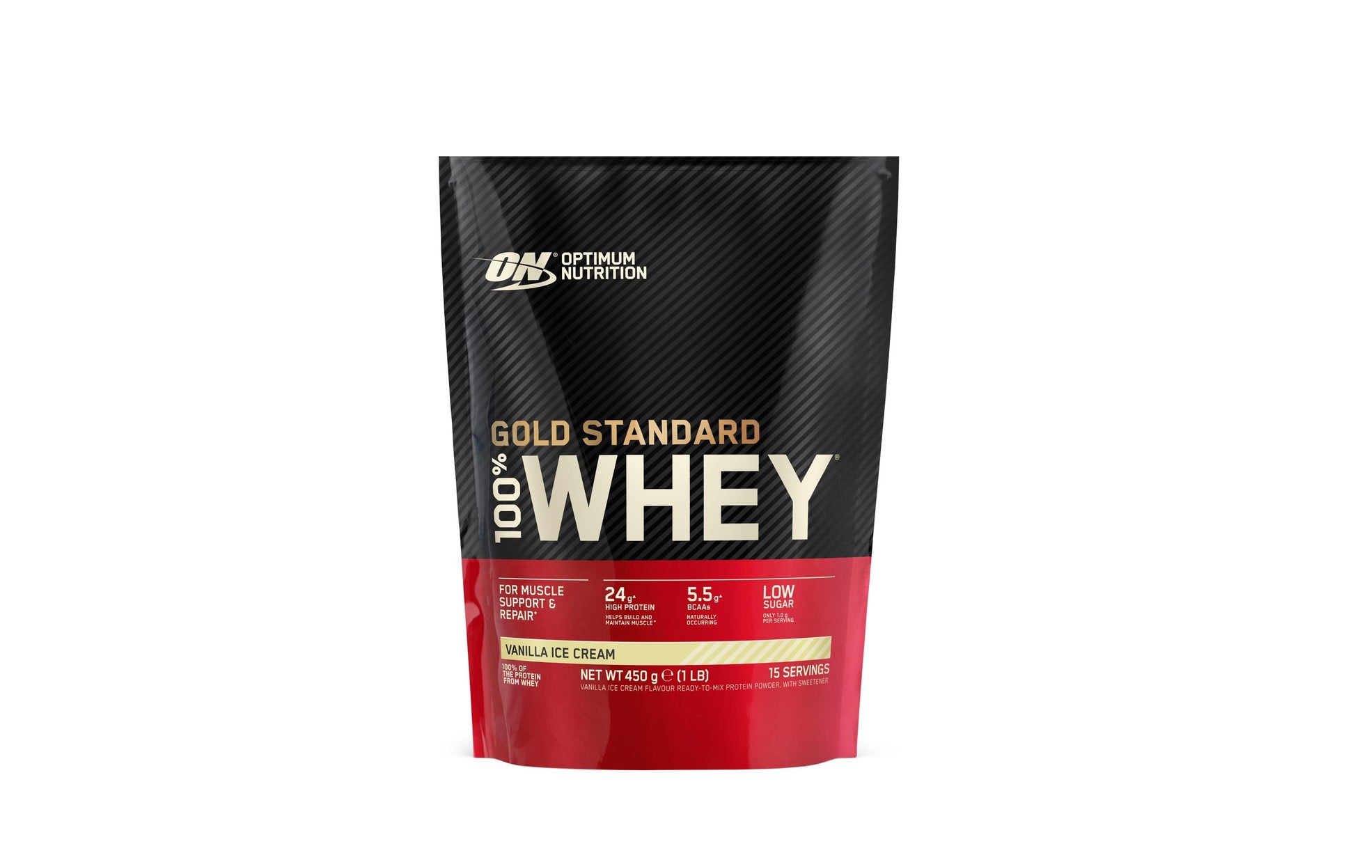 Optimum Nutrition Whey Protein 100% Whey Gold Standard Vanille – 450 g