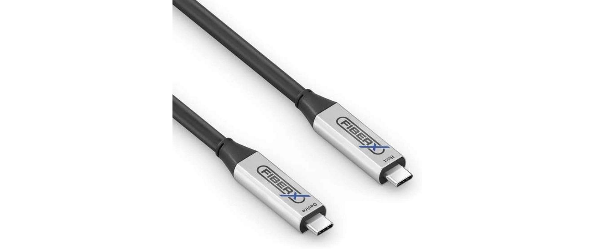 Purelink fiberx PureLink – USB-C auf USB-C Kabel – USB 3.2 Gen 1 (5 Gbit/s) – 10 m – Schwarz