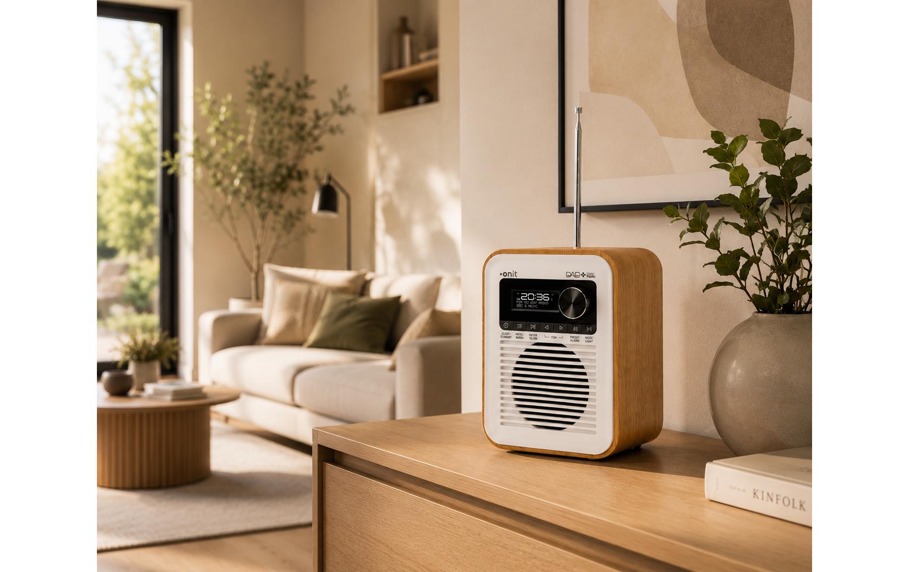 Onit Marcando – DAB+/UKW-Tischradio, Bluetooth – Weiss