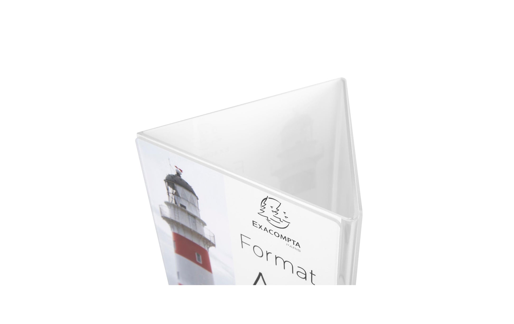 Exacompta Tischaufsteller – für A5 – Hochformat – Transparent – Acryl – 150×145×212 mm