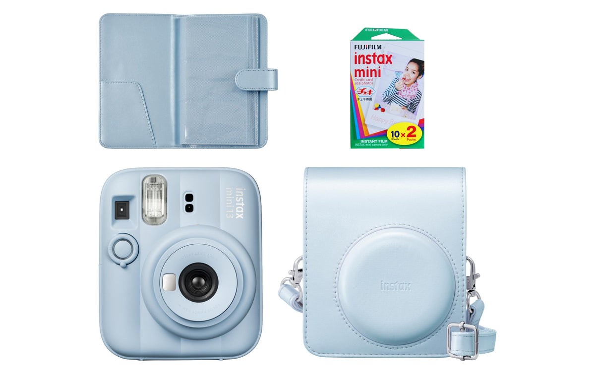 Fujifilm Instax Mini 13 – Sofortbildkamera, Instax Mini Film, eingebauter Blitz, Blau