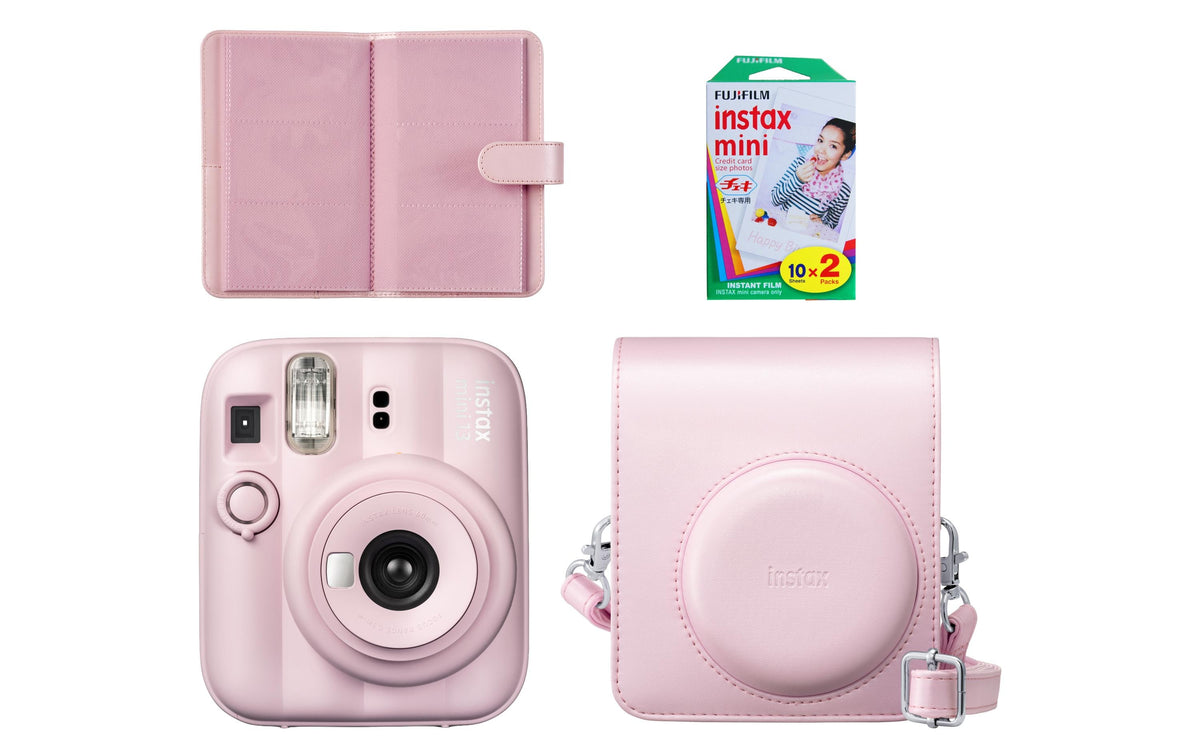 Fujifilm Instax Mini 13 – Instax mini Film, integrierter Blitz, batteriebetrieben, rosa