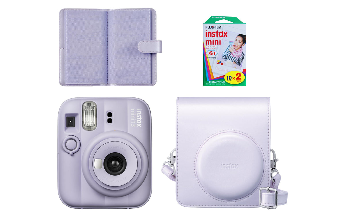 Fujifilm Instax Mini 13 Purple – Kompaktkamera, Instax Mini Film, 60 mm, Integrierter Blitz, Batteriebetrieben