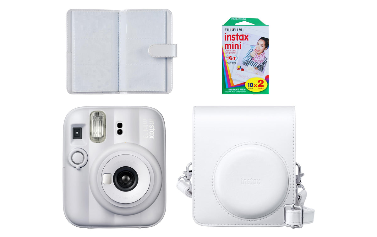 Fujifilm Instax Mini 13 – Sofortbildkamera, Instax Mini Film, batteriebetrieben, weiss