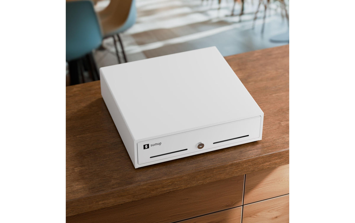 SumUp – Kassenschublade, 330 × 330 × 90 mm, Weiss, für SumUp Kassensystem