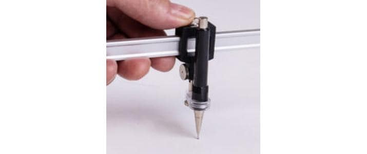 Aristo Stangenzirkel – Länge 330 mm, max. Kreis-Ø 128 cm, grau