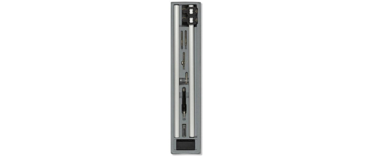 Aristo Stangenzirkel – Länge 330 mm, max. Kreis-Ø 128 cm, grau