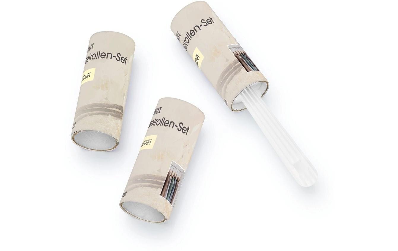 Easymaxx Fusselroller – Polyresin, Gelb, inkl. 2 Ersatzrollen – 20 × 4 cm