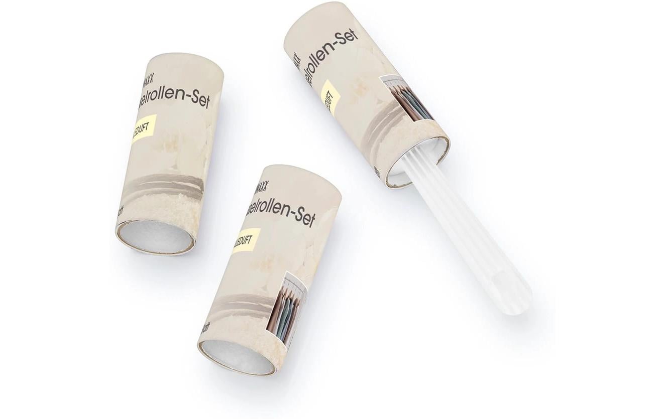 Easymaxx Fusselroller – Polyresin, Gelb, inkl. 2 Ersatzrollen – 20 × 4 cm